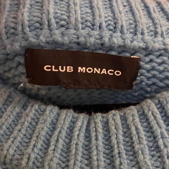 Club Monaco Cable Knit Sweater sz L - Picture 2 of 3
